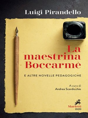 cover image of La maestrina Boccarmè e altre novelle pedagogiche